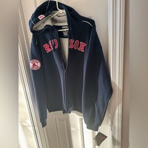 Stitches Boston Red Sox Navy Blue Hoodie  XL